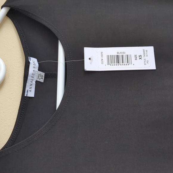 NWT Annalee + Hope XS Black Stretchy Dress with Blingy Sleeves - Picture 5 of 14